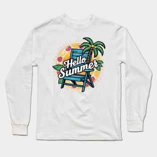 Hello summer and happy day Long Sleeve T-Shirt